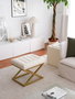 Atelier Del Sofa Puff de Terciopelo Crema